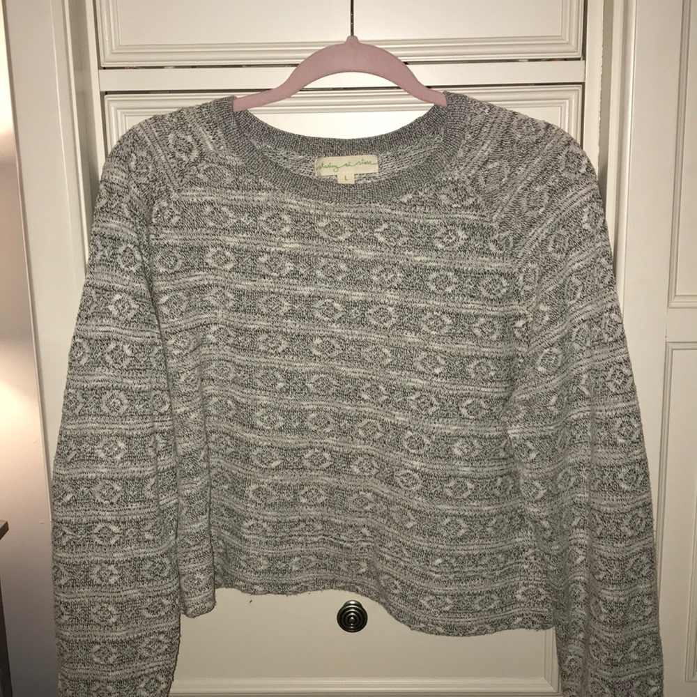 Staring at Stars Cropped Sweater